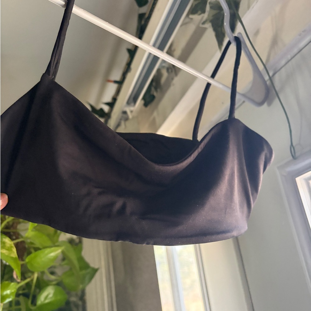 Black Bralette Sports Bra - Unbranded